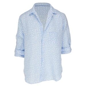 Frank & Eileen; Eileen Blue Floral Linen Button Down